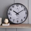 Wall Clock Illuminated / Solid Numerals Silent Retro Chic Decor 12-13inch Clocks