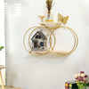 Wall-Mount Floating Wall Shelves Hanging Storage Display Golden Home Office Déco