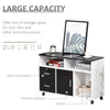 Home Office Mobile Cabinet Storage Organizer w/ Castor, Drawer, Key