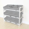 Black & White 3 Tier Toy Unit 9 Canvas Boxes/Drawers Kids/Childrens Storage