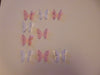 20 3d PEARLESCENT BUTTERFLY TOPPER WALL DECORATION DECOR STICKERS GIRLS ROOM cur
