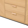 Wooden Sideboard Cabinet Cupboard Unit Storage Furniture With 3 Drawers 2 Doors