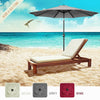 2.5M/2.7M/3M Garden Parasol Umbrella Round Sun Shade Outdoor Patio Crank Tilt