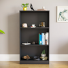 Cambridge 3 Tier Medium Bookcase Display Shelving Storage Unit Wood Stand Black