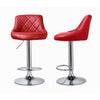 2 x Bar Stools Modern Cuban Venus Breakfast Bar Kitchen Barstool Chrome Gas Lift