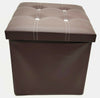 storage box Foldable ottoman heavy duty faux leather Pouffe foot stool toy box
