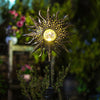Solar Powered Sun/Moon/Flame LED Stake Light Ground Garden Lawn Outdoor Lamp NEW