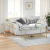 Coffee Table Tea Table Tempered Glass Top/Storage Shelf Living Room LGT031A01