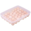 34 Refrigerator Large Eggs Holder Plastic Tray Stackable Container Case With Lid
