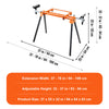 79in Mitre Saw Stand with One-piece Mounting Brackets Sliding Rail 330lbs