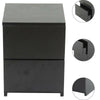 Black Chest of Drawers Bedside Table Side Corner Table Cabinet Drawers Bedroom