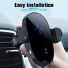 360 Automatic Wireless Fast Car Charging Charger Mount Clamping Phone Holder UK