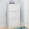 Mondeer Shoe Cabinet Cupboard Shoe Storage Organizer 3 Drawer Hallway White