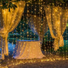 300 LED Curtain Fairy Lights Indoor/Outdoor Wedding Party  Garden Decor