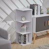 3/4 Tier Corner Shelf Living Bedroom Cupboard Storage Organiser for Home Office