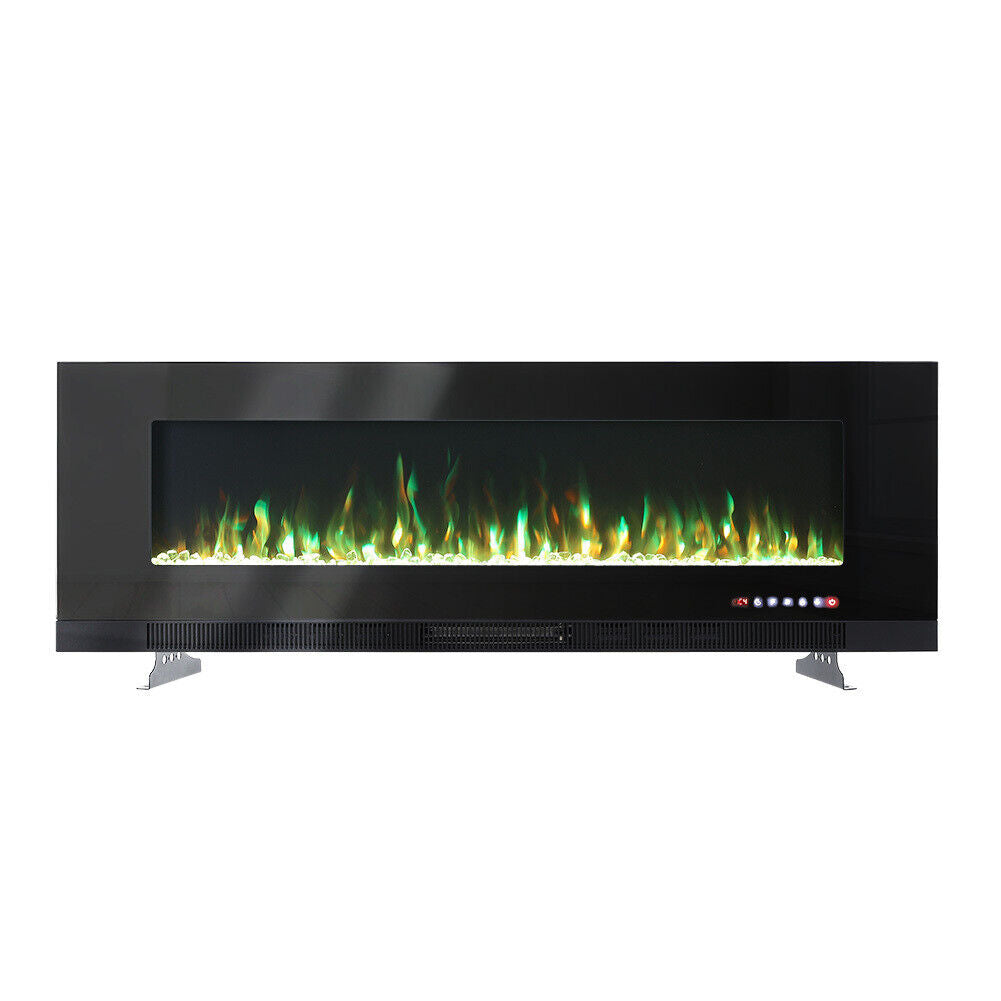 LED Fireplace Insert Wall Mounted Electric 50, 60, 72, Inch Inset Medi ...