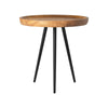 Side Table Round Tri Pin Small Bedside Living Room Coffee Indoor Circular Wooden