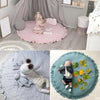 Round Cotton Baby Kids Floor Rug Game Gym Activity Play Mat Crawling Blanket NEW