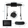 Manicure Table Foldable Portable Mobile Nail Art Beauty Salon Desk w/ Bag Black