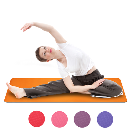 183 x 61cm Thick Yoga Mat Gym Exercise Fitness Pilates Workout Mat Non Slip TPE