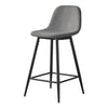 2X Bar Stools PU/ Velvet/ Fabric Breakfast Stool Chairs Kitchen Pub Grey Brown