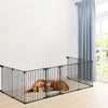 Pet Dog Fence Barrier 3/5/6/8 Panels Folding Metal Playpen Enclosure Cage Gate