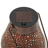 Solar Power LED Lantern Outdoor Garden Hanging Lamp Lawn Landscape Light Metal