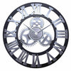 Vintage Handmade Clock Large Gear Wall Clock Rustic Wooden Luxury Art Home Decor