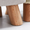 Fabric Rest Stool Wooden Footstool Chair Ottoman Rest Padded Top Pouffe Square