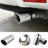 2X 75mm Chrome Stainless Steel tube Car Tail Exhaust Pipe Tip Trim End Muffler