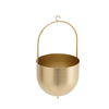 Wall Hanging Planter Flower Pot Metal Basket Bowl Decor Garden Indoor Black/Gold