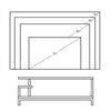 Industrial TV Table Wood TV Stand Console Cabinets with Shelves for Living Room