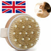 WOODEN BODY BRUSHES WITH MASSAGE NODULES DETOX BATH SHOWER STIMULATES CLEANS