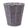 Woodluv Round Waste Paper Basket Bin - Rubbish Bin for Bedroom, Bathroom, Office