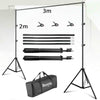 Photography Adjustable 2X3M Background Support Stand Backdrop Stand w/ Bag UK