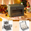 4 Layers Large Jewellery Box Storage Organizer Case Cabinet w/Portable Box Grey