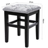 Velvet Makeup Dressing Table Stool Chair Padded Seat Vanity Ottoman Bedroom