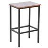 Set of 2 Industrial Bar Stools Rustic Vintage Counter High Chair Seat Wood Metal