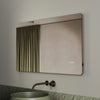 LED Bathroom Mirror with Shaver Socket Clock Demister Touch Sensor 1000 x 600mm