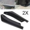 2X Universal Car Rear Bumper Lip Diffuser Shark Fins Splitter black UK