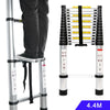 4.4M Heavy Duty Multi-Purpose Aluminium Telescopic Ladder Extendable Step UK