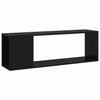 TV Cabinet High Gloss Black 100x24x32 cm Chipboard Living Room Hot Sale