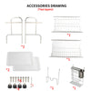 2 Tiers Heavy Duty Dish Drainer Rack Cutlery Drying Holder Stainless Steel UK~