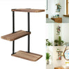 Solid Wood Wall Shelf 3-Tier DIY Storage Shelves Shelving Unit Adjustable Indust