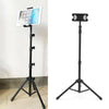 3 Sections Retractable Tablet Tripod Floor Stand For 12.9" Ipad Iphone Live Show