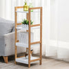 3/4/5 Tier Bookcase Shelving Unit Wood Bookshelf Free Standing Storage Display