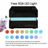High Gloss Bedside Table Cabinets Nightstand Chest of Drawers FREE RGB LED Light