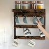 4Tier Kitchen Cup Shelf Coffee Mug Holder Wall Mounted Cup Stand Hook Heavy Duty