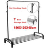 Heavy Duty Metal Clothes Rail Hanging Rack Garment Display Stand Storage Shelf