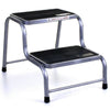 Single/Double Step Caravan Stool Steel Rubber Non Slip Lightweight Motorhome NEW